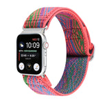扣式彈性尼龍錶帶，適用於 Apple Watch Series 8&7 45mm，適用於 Apple Watch Series 8&7 41mm