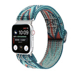 扣式彈性尼龍錶帶，適用於 Apple Watch Series 8&7 45mm，適用於 Apple Watch Series 8&7 41mm