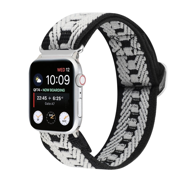 扣式彈性尼龍錶帶，適用於 Apple Watch Series 8&7 45mm，適用於 Apple Watch Series 8&7 41mm