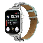 D 扣素面真皮錶帶，適用於 Apple Watch Series 8&7 45mm，適用於 Apple Watch Series 8&7 41mm