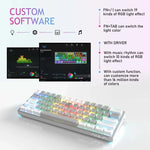 AULA F3261 Type-C 有線熱插拔 61鍵 RGB 機械鍵盤