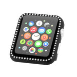 鋁合金鑽石錶殼保護套，適用於 Apple Watch Series 9 / 8 / 7 45mm，適用於 Apple Watch Series SE 2025&SE 2&6&SE&5&4 44mm，適用於 Apple Watch Series 3&2&1 42mm，適用於 Apple Watch Series 9 / 8 / 7 41mm