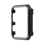 鋁合金鑽石錶殼保護套，適用於 Apple Watch Series 9 / 8 / 7 45mm，適用於 Apple Watch Series SE 2025&SE 2&6&SE&5&4 44mm，適用於 Apple Watch Series 3&2&1 42mm，適用於 Apple Watch Series 9 / 8 / 7 41mm