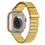 鍊扣不鏽鋼錶帶，適用於 Apple Watch Ultra 49mm / Series 8&7 45mm / SE 2&6&SE&5&4 44mm / 3&2&1 42mm，適用於 Apple Watch Series 8&7 41mm / SE 2&6&SE&5&4 40mm / 3&2&1 38mm