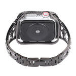 鋯石金屬銅錶帶，適用於 Apple Watch Ultra 49mm / Series 8&7 45mm / SE 2&6&SE&5&4 44mm / 3&2&1 42mm，適用於 Apple Watch Series 8&7 41mm / SE 2&6&SE&5&4 40mm / 3&2&1 38mm