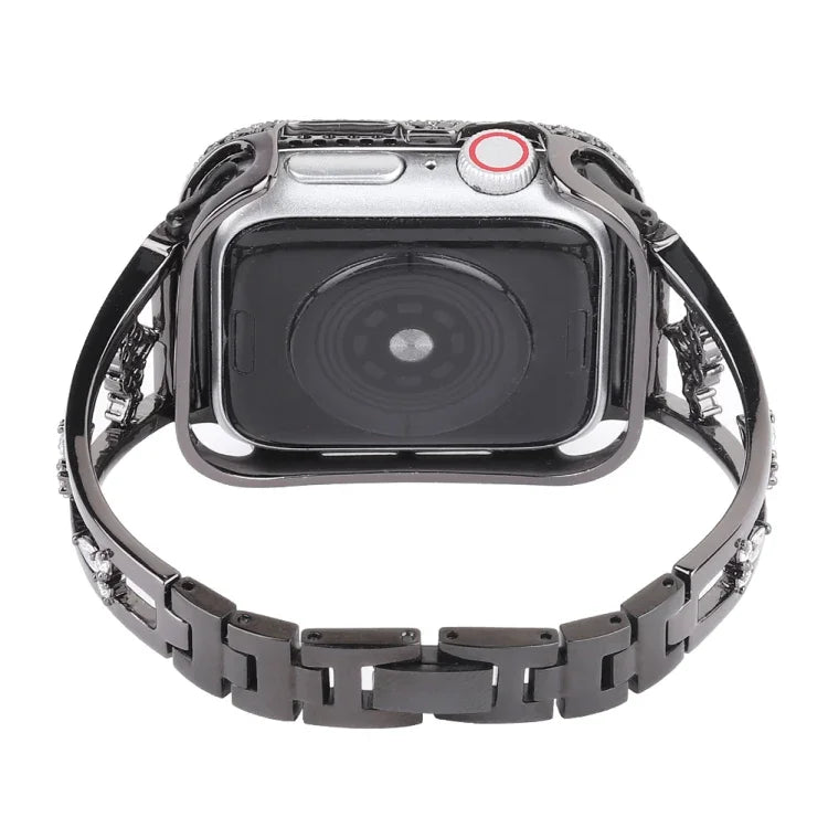 鋯石金屬銅錶帶，適用於 Apple Watch Ultra 49mm / Series 8&7 45mm / SE 2&6&SE&5&4 44mm / 3&2&1 42mm，適用於 Apple Watch Series 8&7 41mm / SE 2&6&SE&5&4 40mm / 3&2&1 38mm