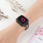 鋯石金屬銅錶帶，適用於 Apple Watch Ultra 49mm / Series 8&7 45mm / SE 2&6&SE&5&4 44mm / 3&2&1 42mm，適用於 Apple Watch Series 8&7 41mm / SE 2&6&SE&5&4 40mm / 3&2&1 38mm