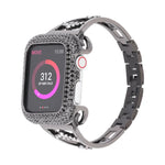 鋯石金屬銅錶帶，適用於 Apple Watch Ultra 49mm / Series 8&7 45mm / SE 2&6&SE&5&4 44mm / 3&2&1 42mm，適用於 Apple Watch Series 8&7 41mm / SE 2&6&SE&5&4 40mm / 3&2&1 38mm