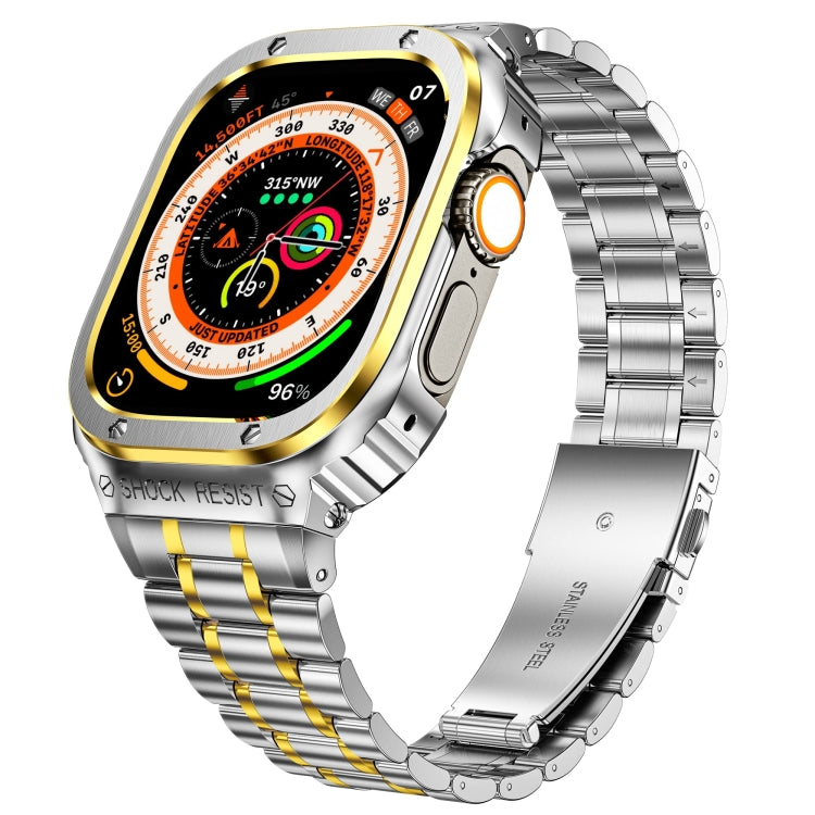 金屬一體成型錶殼，適用於 Apple Watch Series SE 2025&6&SE&5&4 44mm，適用於 Apple Watch Ultra 3 / 2 / 1 49mm，適用於 Apple Watch Series 9 / 8 / 7 45mm