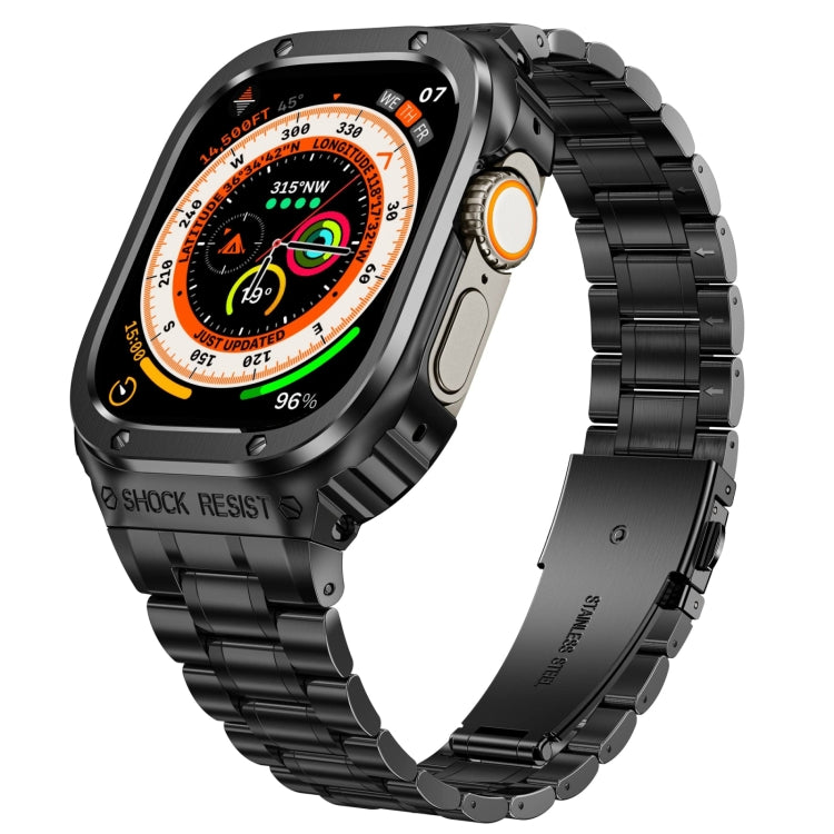 金屬一體成型錶殼，適用於 Apple Watch Series SE 2025&6&SE&5&4 44mm，適用於 Apple Watch Ultra 3 / 2 / 1 49mm，適用於 Apple Watch Series 9 / 8 / 7 45mm