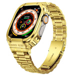 金屬一體成型錶殼，適用於 Apple Watch Series SE 2025&6&SE&5&4 44mm，適用於 Apple Watch Ultra 3 / 2 / 1 49mm，適用於 Apple Watch Series 9 / 8 / 7 45mm