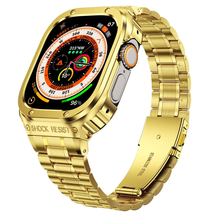 金屬一體成型錶殼，適用於 Apple Watch Series SE 2025&6&SE&5&4 44mm，適用於 Apple Watch Ultra 3 / 2 / 1 49mm，適用於 Apple Watch Series 9 / 8 / 7 45mm