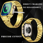 金屬一體成型錶殼，適用於 Apple Watch Series SE 2025&6&SE&5&4 44mm，適用於 Apple Watch Ultra 3 / 2 / 1 49mm，適用於 Apple Watch Series 9 / 8 / 7 45mm