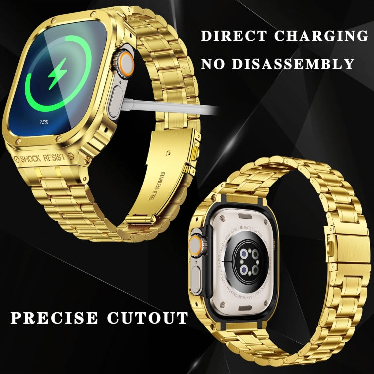 金屬一體成型錶殼，適用於 Apple Watch Series SE 2025&6&SE&5&4 44mm，適用於 Apple Watch Ultra 3 / 2 / 1 49mm，適用於 Apple Watch Series 9 / 8 / 7 45mm
