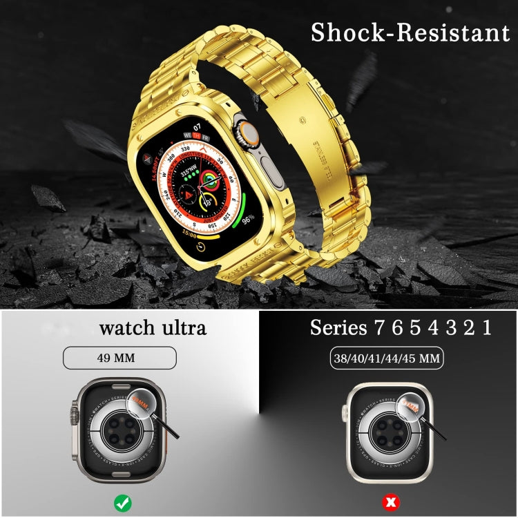 金屬一體成型錶殼，適用於 Apple Watch Series SE 2025&6&SE&5&4 44mm，適用於 Apple Watch Ultra 3 / 2 / 1 49mm，適用於 Apple Watch Series 9 / 8 / 7 45mm