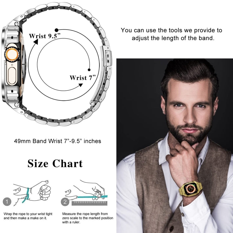 金屬一體成型錶殼，適用於 Apple Watch Series SE 2025&6&SE&5&4 44mm，適用於 Apple Watch Ultra 3 / 2 / 1 49mm，適用於 Apple Watch Series 9 / 8 / 7 45mm