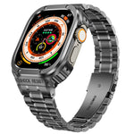金屬一體成型錶殼，適用於 Apple Watch Series SE 2025&6&SE&5&4 44mm，適用於 Apple Watch Ultra 3 / 2 / 1 49mm，適用於 Apple Watch Series 9 / 8 / 7 45mm