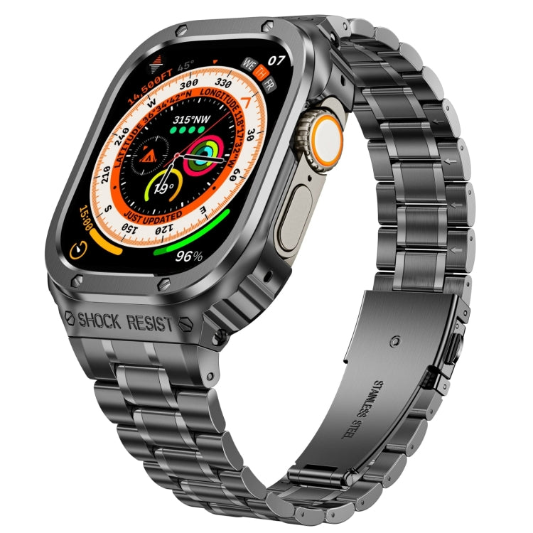 金屬一體成型錶殼，適用於 Apple Watch Series SE 2025&6&SE&5&4 44mm，適用於 Apple Watch Ultra 3 / 2 / 1 49mm，適用於 Apple Watch Series 9 / 8 / 7 45mm