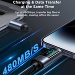 JOYROOM S-CL020A16 20W USB-C / Type-C 轉 8 Pin 數字顯示快充數據線，Type-C 轉 8 Pin