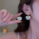 Temperament Ladies Light Luxury Pearl Double Layer Earrings Diamond Earrings, EH0881, EH1309, EH1343, EH1468, EH1034, EH1314