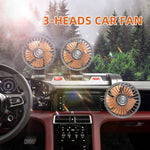 F4310 360-Degree Rotating Adjustable Car Three-Head Fan, F4310 24V Cigarette Lighter, F4310 USB Universal, F4310 12V Cigarette Lighter