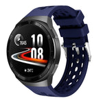 Solid Color Round Hole Silicone Watch Band, For Huawei Watch GT 2e