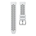 Two Color Round Hole Silicone Watch Band, For Huawei Watch GT 2e
