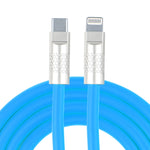 Mech系列 120W USB-C / Type-C 轉 8 Pin 金屬插頭矽膠快充數據線，長度：1.2米，8 Pin，1.2米 Type-C 轉 8 Pin