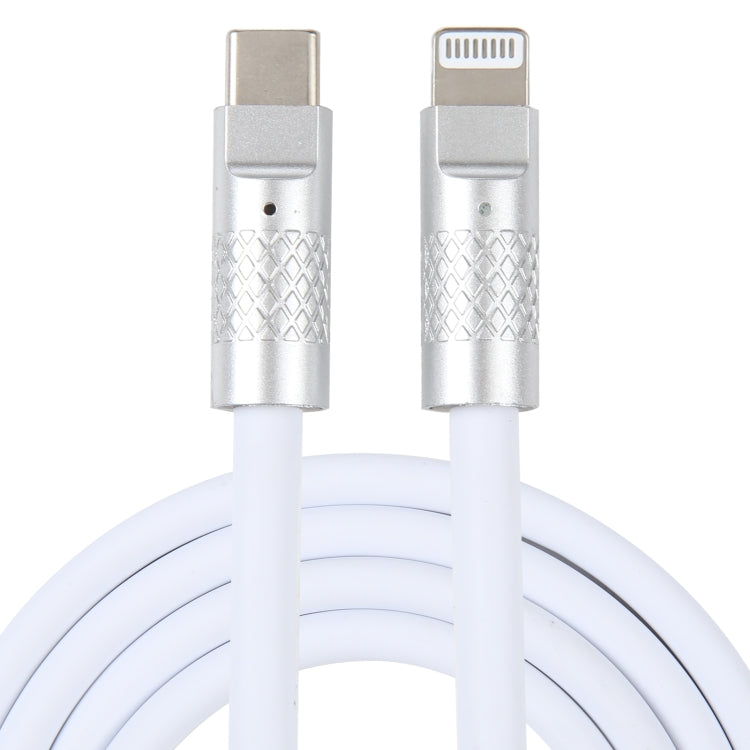 Mech系列 120W USB-C / Type-C 轉 8 Pin 金屬插頭矽膠快充數據線，長度：1.2米，8 Pin，1.2米 Type-C 轉 8 Pin