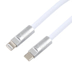Mech系列 120W USB-C / Type-C 轉 8 Pin 金屬插頭矽膠快充數據線，長度：1.2米，8 Pin，1.2米 Type-C 轉 8 Pin