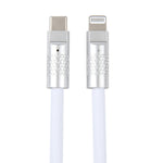 Mech系列 120W USB-C / Type-C 轉 8 Pin 金屬插頭矽膠快充數據線，長度：1.2米，8 Pin，1.2米 Type-C 轉 8 Pin