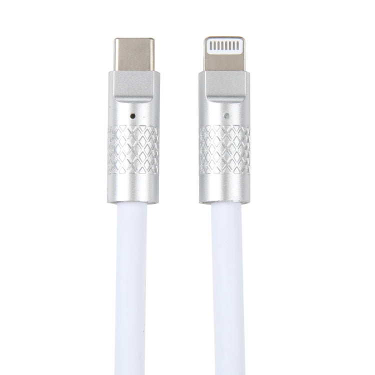 Mech系列 120W USB-C / Type-C 轉 8 Pin 金屬插頭矽膠快充數據線，長度：1.2米，8 Pin，1.2米 Type-C 轉 8 Pin