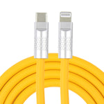 Mech系列 120W USB-C / Type-C 轉 8 Pin 金屬插頭矽膠快充數據線，長度：1.2米，8 Pin，1.2米 Type-C 轉 8 Pin