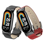 Leather Replacement Watch Band, For Xiaomi Mi Band 8