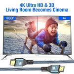 HDMI 2.0 版本 4K 60Hz 高清線，1米、2米、3米、5米