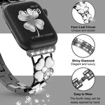 Petal 金屬鑽石錶帶，適用於 Apple Watch 3 38mm、Apple Watch 9 45mm、Apple Watch 3 42mm、Apple Watch 2 38mm、Apple Watch 2 42mm、Apple Watch 38mm、Apple Watch 42mm、Apple Watch 9 41mm
