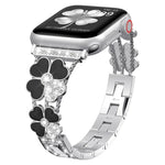 Petal 金屬鑽石錶帶，適用於 Apple Watch 3 38mm、Apple Watch 9 45mm、Apple Watch 3 42mm、Apple Watch 2 38mm、Apple Watch 2 42mm、Apple Watch 38mm、Apple Watch 42mm、Apple Watch 9 41mm