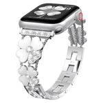 Petal 金屬鑽石錶帶，適用於 Apple Watch 3 38mm、Apple Watch 9 45mm、Apple Watch 3 42mm、Apple Watch 2 38mm、Apple Watch 2 42mm、Apple Watch 38mm、Apple Watch 42mm、Apple Watch 9 41mm