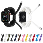 彈性素色矽膠豆豆錶帶，適用於 Apple Watch 7 41mm，Apple Watch 7 45mm，Apple Watch SE 2022 40mm，Apple Watch SE 2022 44mm