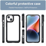 彩色系列壓克力 + TPU 手機殼，適用於 iPhone 15