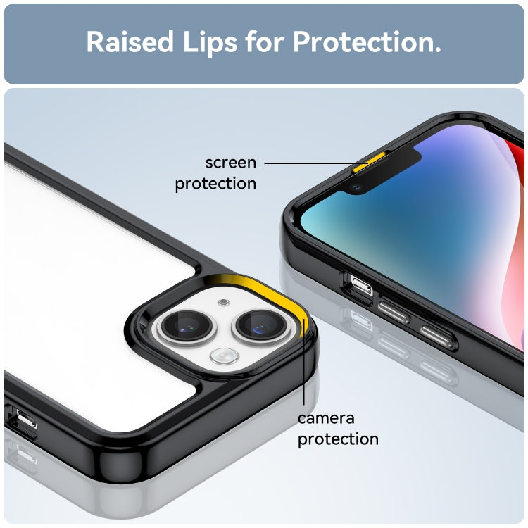 彩色系列壓克力 + TPU 手機殼，適用於 iPhone 15