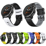 22mm Trapezoidal Quick Release Silicone Watch Band, For Garmin Fenix 7