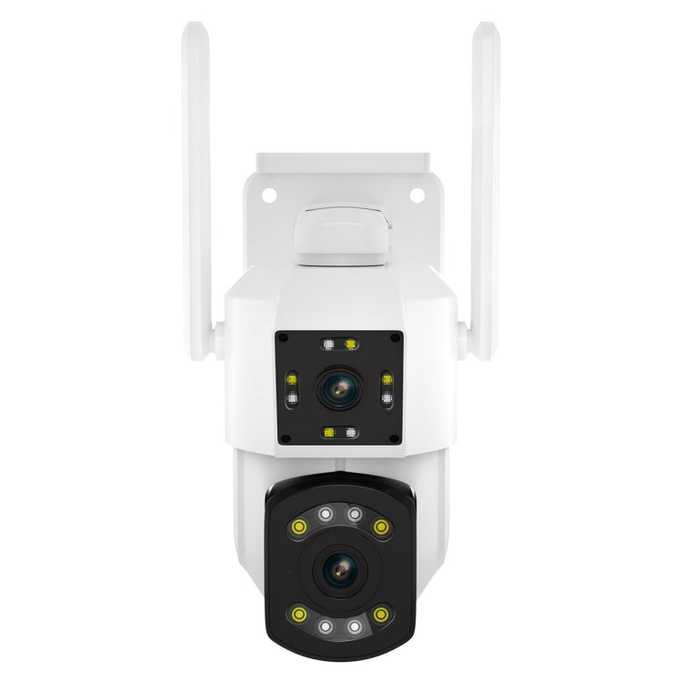 ESCAM PT210 2x3MP 雙鏡頭雙螢幕監視 WiFi 攝影機，支援雙向語音、動態偵測及雲端儲存，PT210