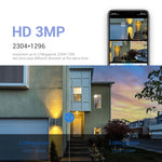 ESCAM PT210 2x3MP 雙鏡頭雙螢幕監視 WiFi 攝影機，支援雙向語音、動態偵測及雲端儲存，PT210