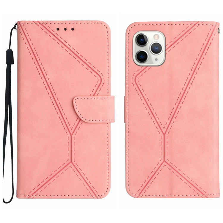 Stitching Embossed Leather Phone Case, For iPhone 11, For iPhone 11 Pro, For iPhone 11 Pro Max, For iPhone 14 Plus