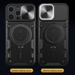 CD紋理滑動鏡頭蓋磁吸手機殼，適用於iPhone 14 Pro Max，適用於iPhone 13 Pro Max，適用於iPhone 13 Pro，適用於iPhone 13，適用於iPhone 12，適用於iPhone 12 Pro Max，適用於iPhone 12 Pro，適用於iPhone 11 Pro Max