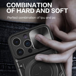 CD紋理滑動鏡頭蓋磁吸手機殼，適用於iPhone 14 Pro Max，適用於iPhone 13 Pro Max，適用於iPhone 13 Pro，適用於iPhone 13，適用於iPhone 12，適用於iPhone 12 Pro Max，適用於iPhone 12 Pro，適用於iPhone 11 Pro Max