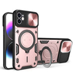 CD紋理滑動鏡頭蓋磁吸手機殼，適用於iPhone 11，適用於iPhone 11 Pro