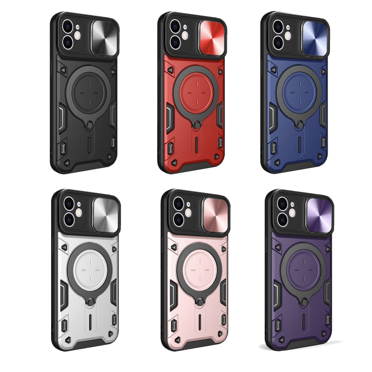 CD紋理滑動鏡頭蓋磁吸手機殼，適用於iPhone 11，適用於iPhone 11 Pro