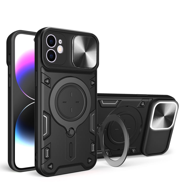 CD紋理滑動鏡頭蓋磁吸手機殼，適用於iPhone 11，適用於iPhone 11 Pro